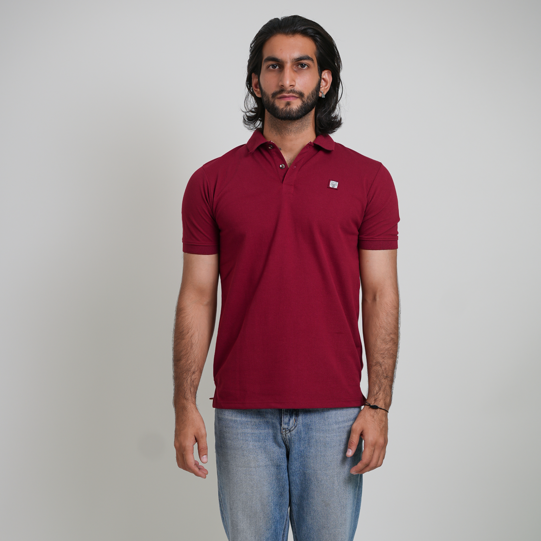 Rich Maroon Classic Polo