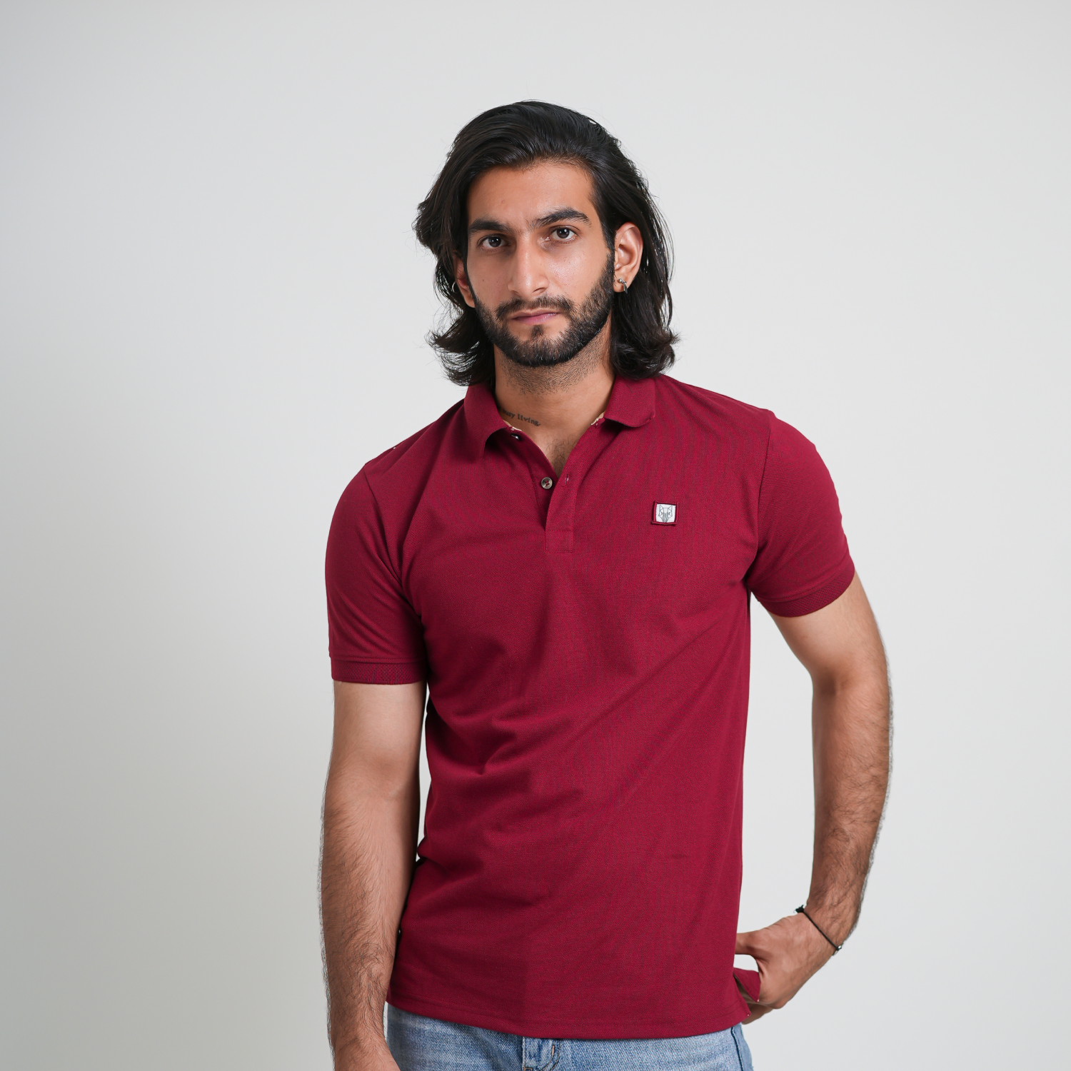 Rich Maroon Classic Polo