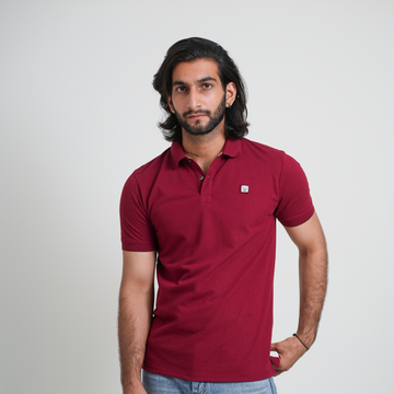 Rich Maroon Classic Polo