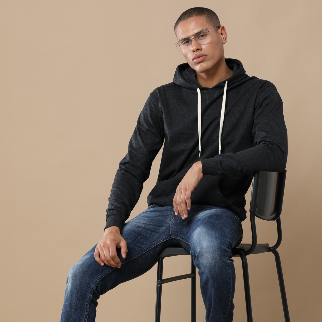 Charcoal Mel Sustainable Hoodie